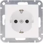 HEINRICH KOPP HK07 Schuko lizdas, įleidžiamas, 1 vietos, grynos baltos spalvos, padidinta apsauga nuo prisilietimo 940032008