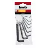 kwb 8 dalių šešiakampių raktų rinkinys, metrinis, chromo vanadžio plieno, L formos, dydžiai 2-10 mm 147388