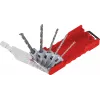 kwb 109140 grąžtų betonui rinkinys su karbido antgaliais, 5 dalių, 4-10 mm
