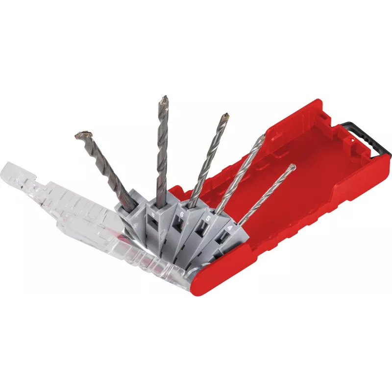kwb 109140 grąžtų betonui rinkinys su karbido antgaliais, 5 dalių, 4-10 mm