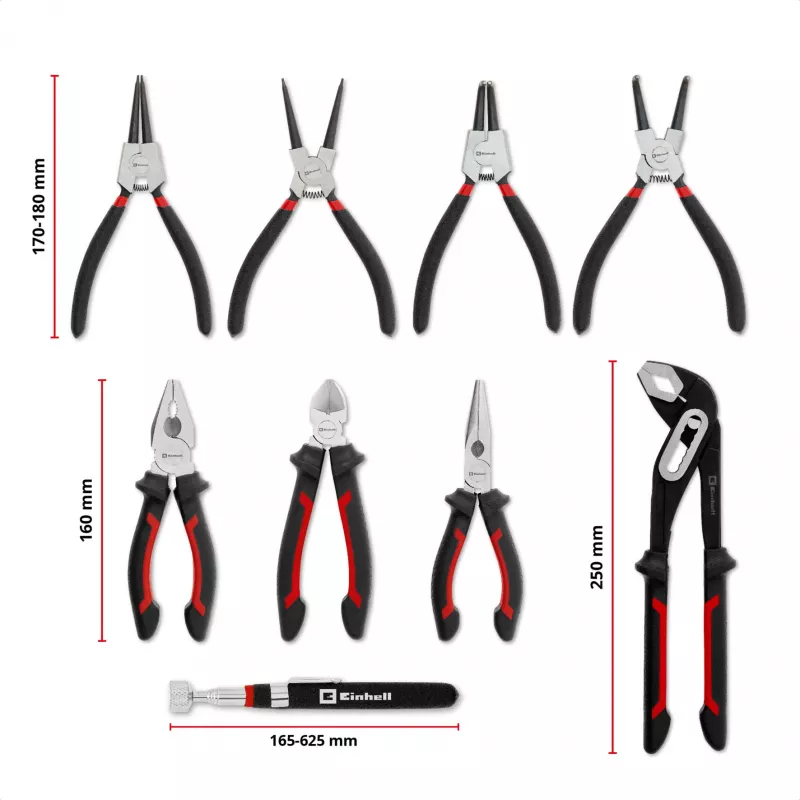 Einhell įrankių padėklas replių rinkinys 9 dalių E-Case S-F (370522)