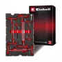 Einhell 370526 9 dalių įdėklų rinkinys E-Case dėklui, raudona/juoda