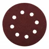kwb 490704 125 mm šlifavimo diskai, grūdėtumas 40, 5 vnt., 8 skylių kibioji juosta, aliuminio oksidas