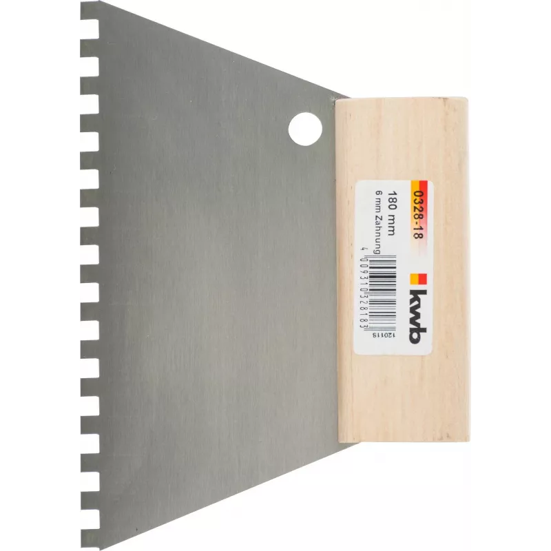 kwb 032818 dantyta mente B11 nerūdijančio plieno 280 mm medinė rankena
