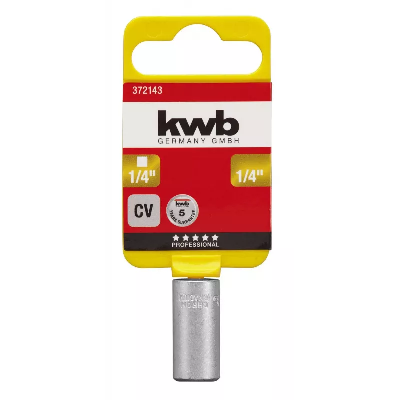 kwb 372143 lizdų adapteris nuo 1/2 colio iki 3/8 colio, chromo vanadžio plienas