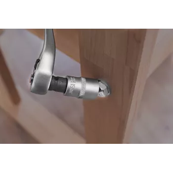 KWB 371600 lizdų adapteris 1/4 inch šešiabriaunis į 1/2 inch kvadratinį sukimą chromo vanadžio plienas