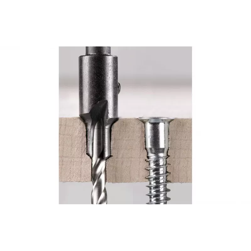 kwb 512604 medienos frezų rinkinys, 6 dalių, 6 mm kotas, karbido antgaliai, medinėje dėžutėje