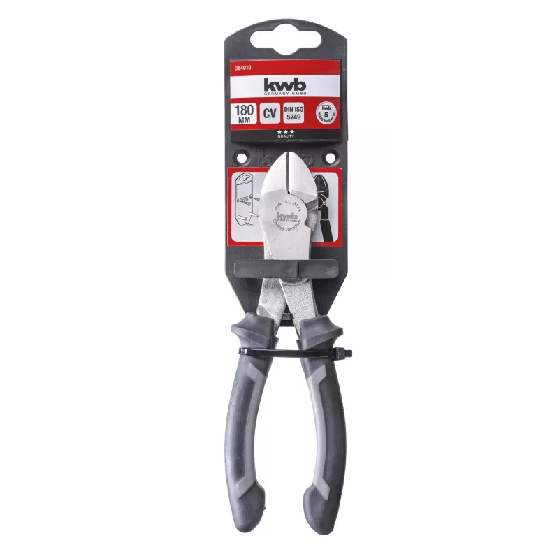 kwb 384010 didelio sverto šoninės replės 160 mm VDE 1000 V chromo vanadžio plienas