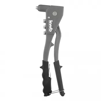 kwb 407200 aklinų kniedžių kniedytuvas su 4 antgaliais (2,4–4,8 mm), rankinis kniedytuvas aliuminio ir plieno kniedėms