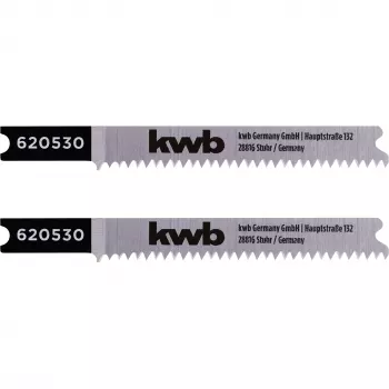 kwb 620530 Bi-metalinės siaurapjūklio ašmenys laminatui ir medienai, T-koto, 2 vnt.