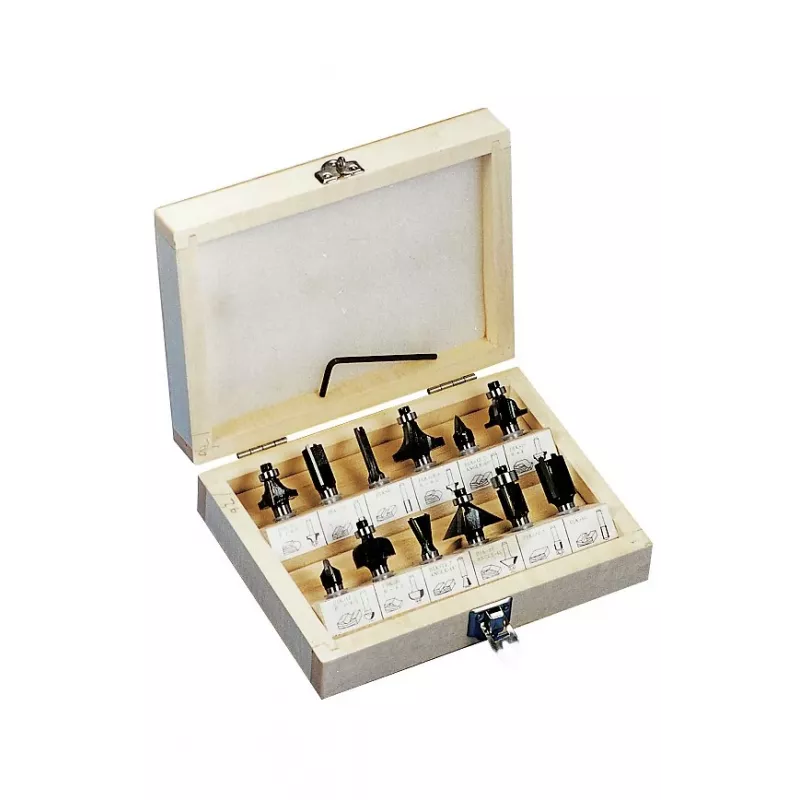 KWB 705020 kūginė freza su volframo karbido pjovimo briaunomis, 8 mm kotas, 20 mm skersmuo, 6 mm spindulys