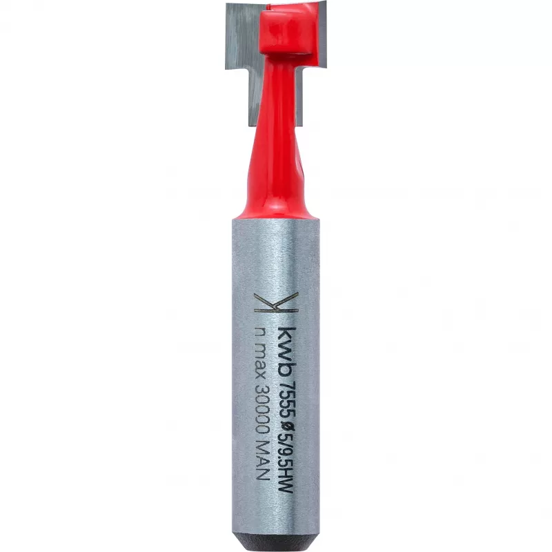 KWB 705020 kūginė freza su volframo karbido pjovimo briaunomis, 8 mm kotas, 20 mm skersmuo, 6 mm spindulys