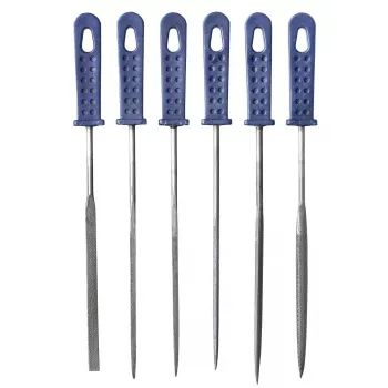 kwb 926000 tikslumo adatinių dildžių rinkinys, 6 dalių (160 mm, didelio anglies kiekio plienas, ergonomiškos rankenos)