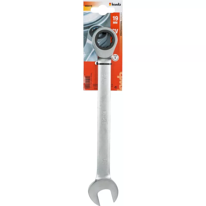 KWB 460419 dvigubas reketinis žiedinis raktas 19 mm