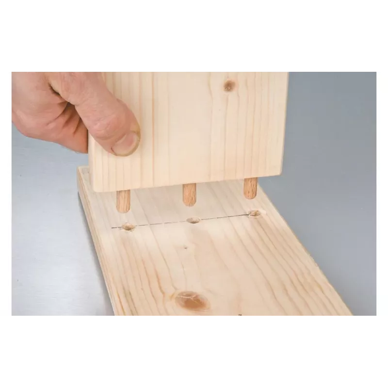 kwb apvalūs briaunuoti mediniai kaiščiai, 10 x 40 mm, 4 vnt., natūralaus medžio 530210