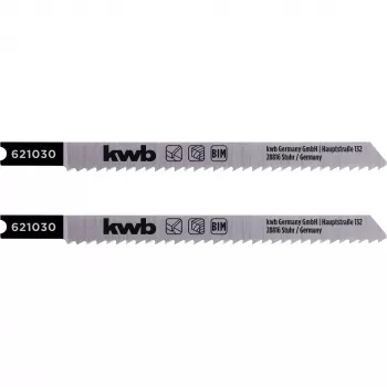 kwb 621030 medienos pjūklelio ašmenys, smailėjantys, bi-metalo, 2 vnt.