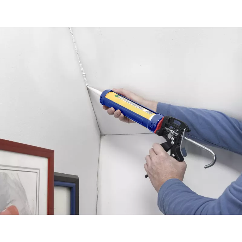 kwb 932000 rankinis kasečių dozatorius 310 ml sandariklio kasetėms, plieninis rėmas, raudonas/juodas