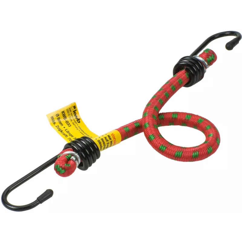 KWB 983800 tvirtinimo diržų rinkinys, 4 dalių – 2 tvirtinimo diržai 2,5 m x 25 mm su greito atleidimo sagtimi, 2 elastiniai diržai 1 m x 8 mm su kabliukais, juoda/oranžinė