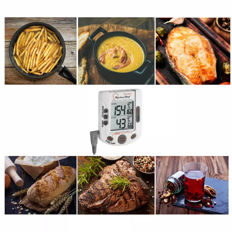 TFA Dostmann Küchen-Chef skaitmeninis kepimo ir orkaitės termometras 14.1503