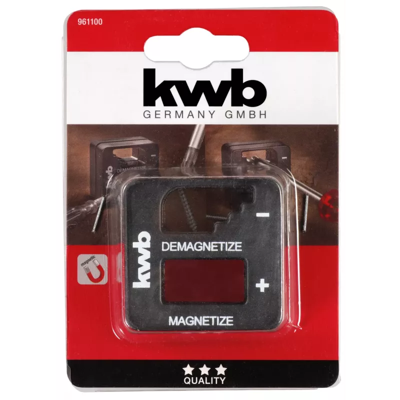 KWB 961100 Įmagnetintuvas ir išmagnetintuvas įrankiams | Dviejų funkcijų magnetinis įrankių priedas