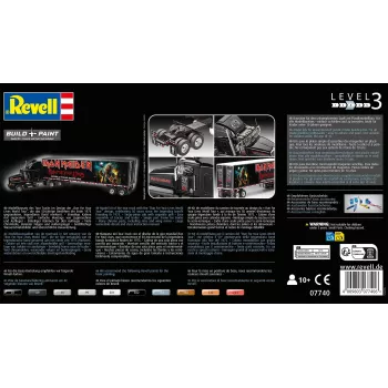 Revell 07740 turo sunkvežimis “Iron Maiden”, 1:32 plastikinis surenkamas modelis, 3 lygis, 102 detalės