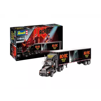 Revell 07731 AC/DC Tour Truck & Trailer “Power Up” modelio rinkinys 1:32