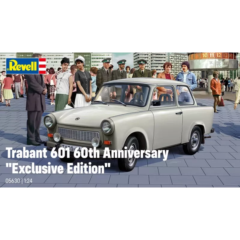 Revell 60th Anniversary Trabant 601 Exclusive Edition 1:24 plastikinis modelių rinkinys 05630