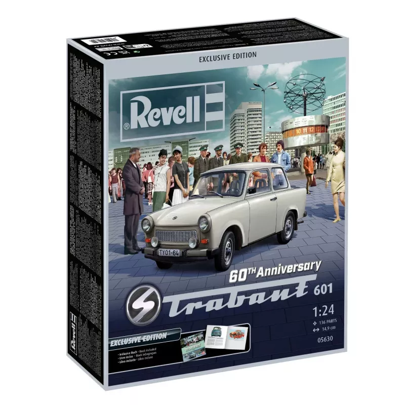Revell 60th Anniversary Trabant 601 Exclusive Edition 1:24 plastikinis modelių rinkinys 05630