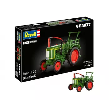 Revell Fendt F20 Dieselroß traktoriaus Click System modelio rinkinys 1:24 078289090