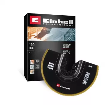 Einhell 708059 BIM-TI įpjovimo diskinis pjūklas 100 mm bimetalinis osciliuojantiems daugiafunkciams įrankiams, 1 vnt.