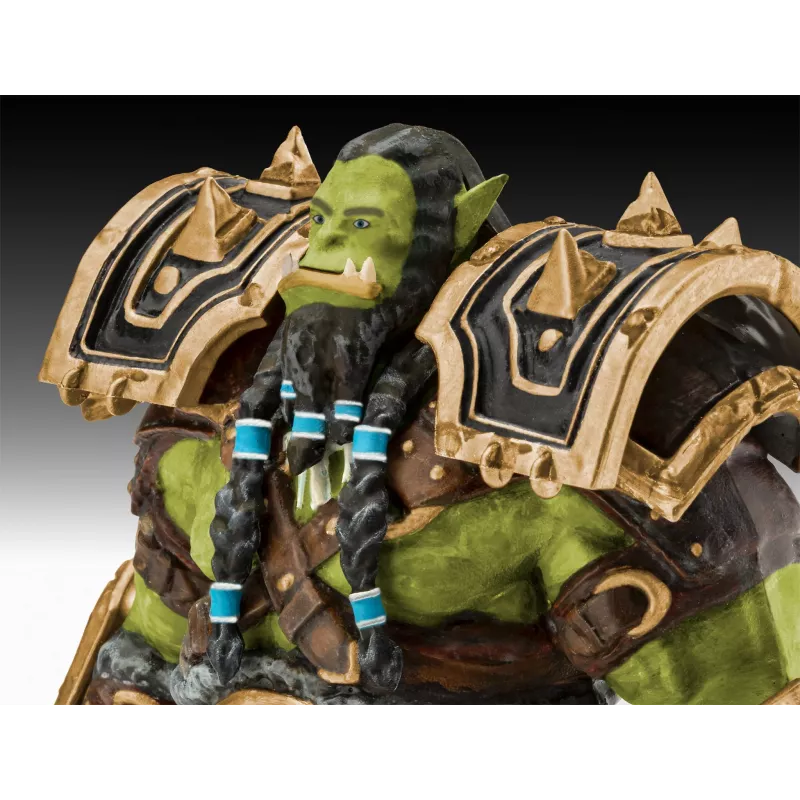 Revell World of Warcraft Thrall (Orkas) dovanų rinkinio modelio rinkinys 1:12 masteliu, 30 dalių, su klijais, dažais ir teptuku 03516