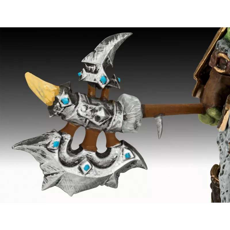 Revell World of Warcraft Thrall (Orkas) dovanų rinkinio modelio rinkinys 1:12 masteliu, 30 dalių, su klijais, dažais ir teptuku 03516