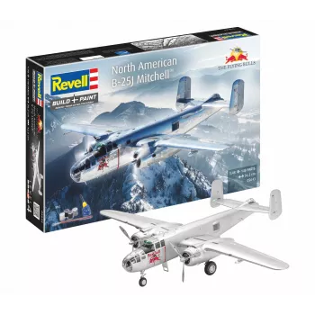Revell 05643 Flying B-25J Mitchell orlaivio modelio rinkinys 1:48 mastelio, 137 dalys, 4 sudėtingumo lygis