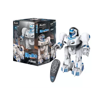 Revell Control T-Giant RC robotas - 2.4 GHz, putų diskų šaudyklė, LED efektai, baltas/pilkas/oranžinis 24700