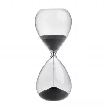 TFA Dostmann smėlio laikrodis Transparent, Anthracite Analog (18.6009.10.90)