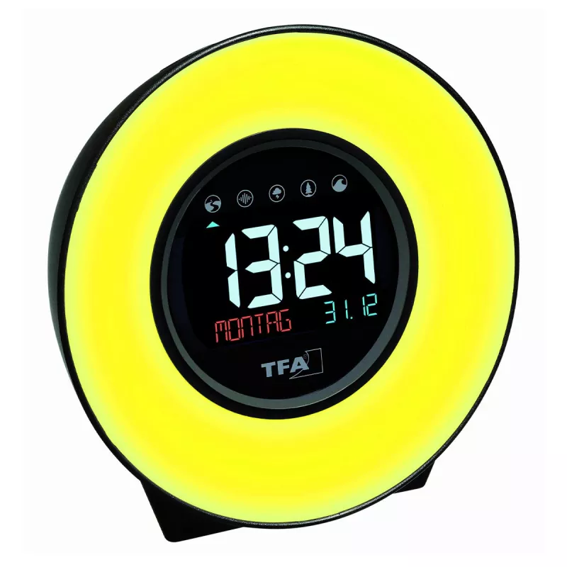 TFA Dostmann 60.2023.02 kvarcinis žadintuvas, baltas