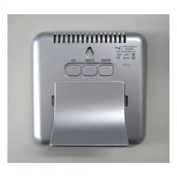 TFA Dostmann Style vidinis elektroninis higrometras, raudonas (30.5021.05)