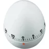 TFA DOSTMANN kiaušinio formos virtuvės laikmatis, mechaninis, baltas, 60 minučių, varpelio signalas, 60 x 74 mm 38.1002