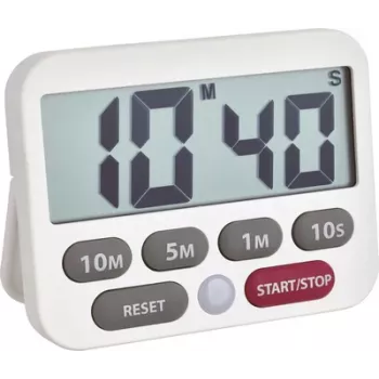 TFA Dostmann skaitmeninis laikmatis ir chronometras, baltas 38.2038.02
