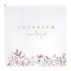 Goldbuch Blütenliebe 30x31 vestuvinis fotoalbumas, 60 baltų puslapių, gėlių viršelis 08 044