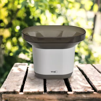 TFA Dostmann 30.3802.02 Belaidis lietaus matuoklis su temperatūra, 868 MHz
