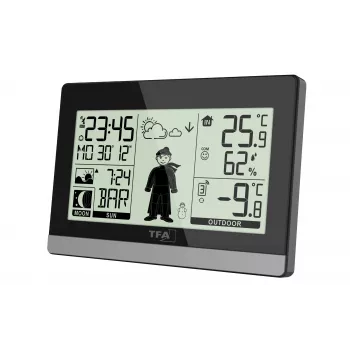 TFA Dostmann Weather Boy belaidė meteorologijos stotis, juoda 35.010832