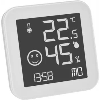 TFA Dostmann BLACK & WHITE analoginis termo-higrometras, baltas (30.5054.02)