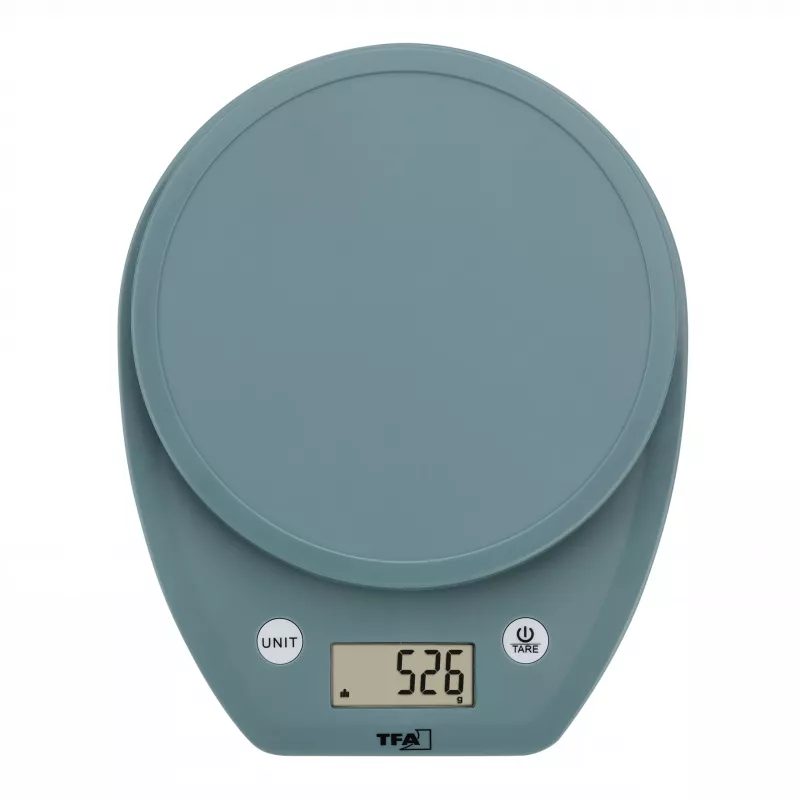 TFA Dostmann MOCHI skaitmeninės virtuvinės svarstyklės 5 kg turkio spalvos 50.2007.20