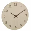 TFA Dostmann 60.3072.01 kvarcinis sieninis laikrodis 298 mm, šviesaus medžio