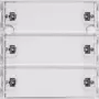 Gira KNX RF mygtukų jutiklis 3 kanalų System 55, blizgus grynas baltas 510300