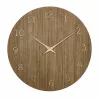 TFA Dostmann 60.3072.23 kvarcinis sieninis laikrodis 298 mm tamsaus medžio