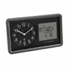 TFA Dostmann 60.3552.01 radijo bangomis valdomas sieninis laikrodis, juodas
