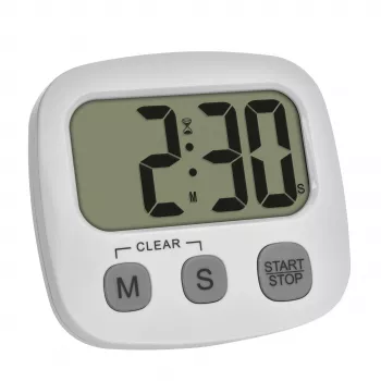 TFA Dostmann 38.2057.02 skaitmeninis chronometras, baltas
