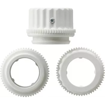 Gira vožtuvų adapteris 112600 šildymo pavaroms, M30 x 1,5, baltas